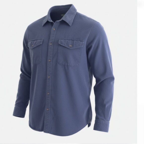 Eddie Bauer Other - Eddie Bauer Flannel Shirt Men’s XXL Blue Heavy Button Up Outdoor Pockets EUC